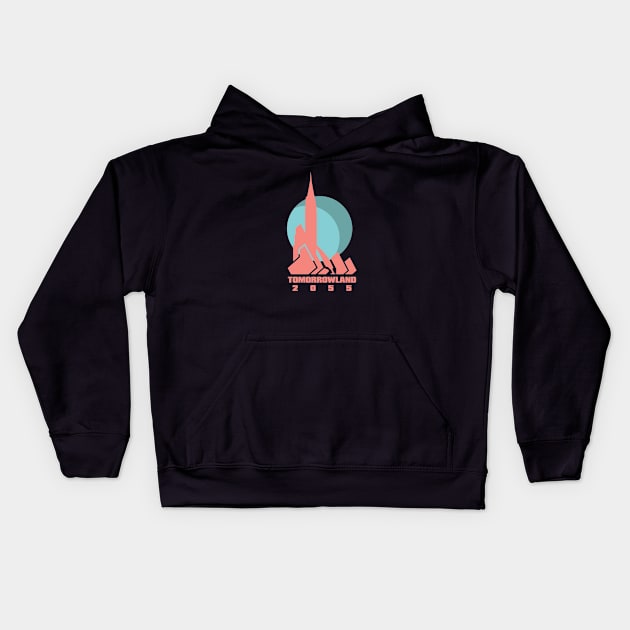 Tomorrowland 2055 Kids Hoodie by GoAwayGreen